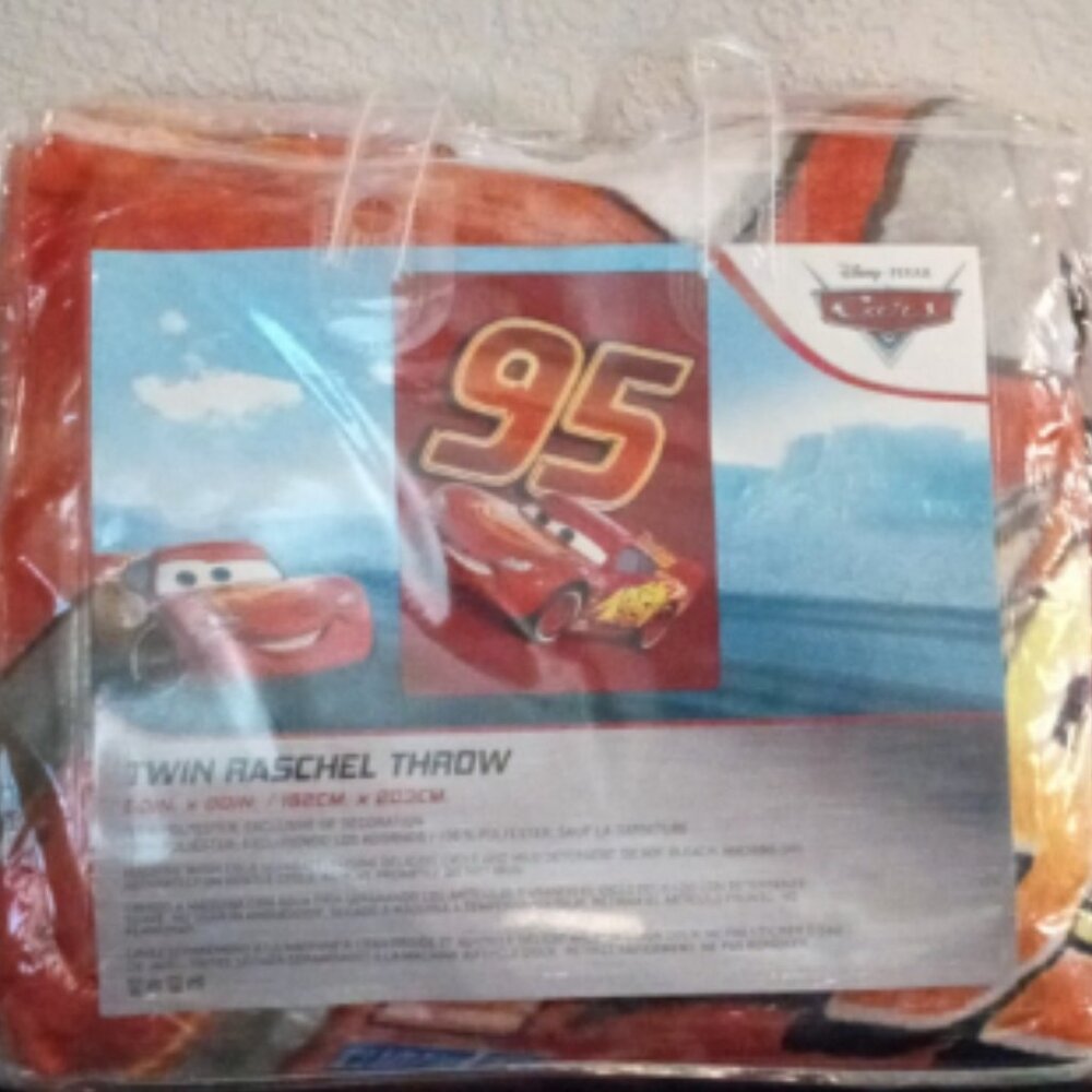 Disney Pixar Cars Twin size Throw Raschel Blanket - Picture 5 of 5
